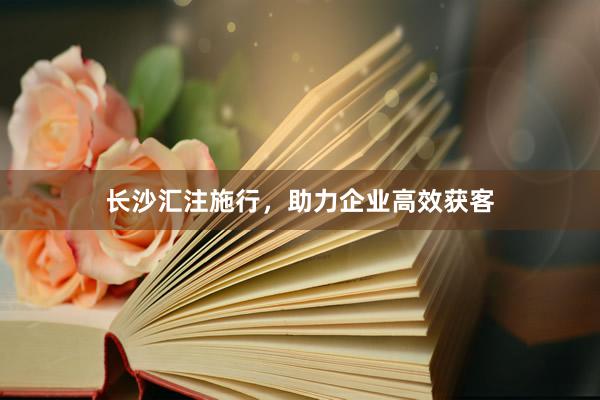 长沙汇注施行,助力企业高效获客